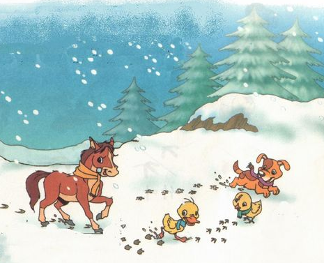 中班语言活动 | 雪地里的小画家-幼师课件网