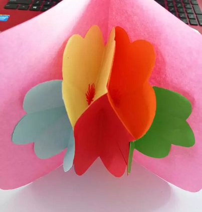 教师节手工 | 多款立体花朵贺卡，给老师送上专属于你的祝福吧-幼师课件网第16张图片