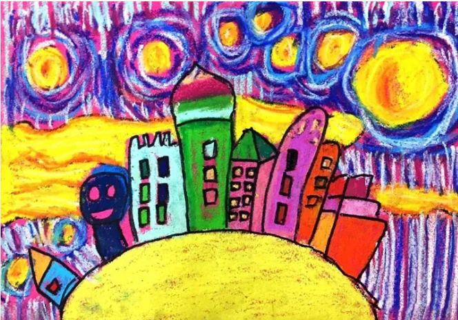 砂纸画 | 当油画棒遇到砂纸，不一样的色彩就这样碰撞出来了！-幼师课件网第16张图片