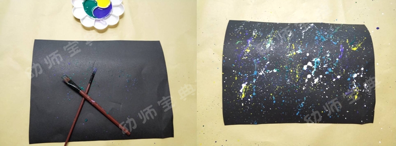 大班艺术活动 | 绘画《神密的太空》-幼师课件网第4张图片