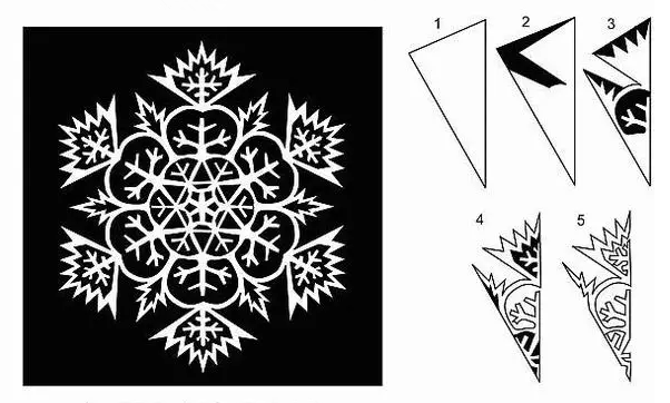 手工 | 冬天到了，你会剪雪花吗？23种雪花剪纸任你挑选~-幼师课件网第19张图片