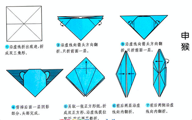 ［猴年制猴］折剪纸篇-幼师课件网第3张图片