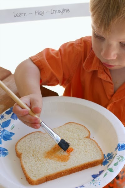 可以帮助改正挑食的手工：彩虹土司（国外)-幼师课件网第4张图片