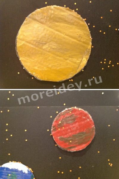 太阳系科学主题墙制作过程-幼师课件网第3张图片