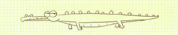 简笔画--一只丑萌丑萌的鳄鱼君-幼师课件网第9张图片