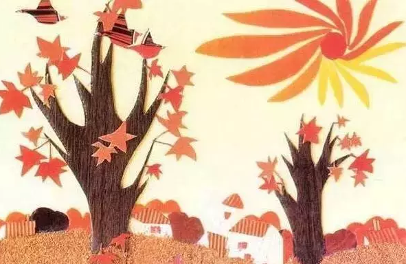 中班半日活动计划——有趣的树叶粘贴画-幼师课件网