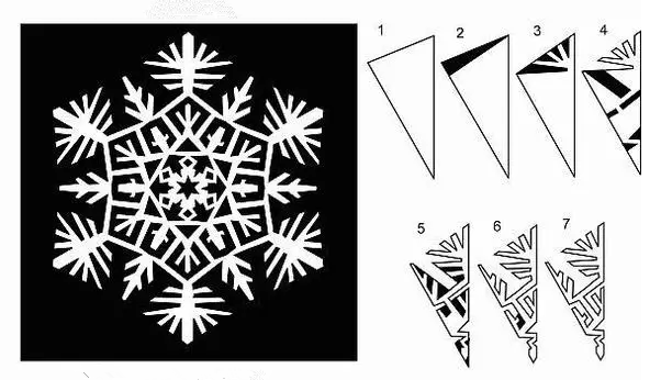 手工 | 冬天到了，你会剪雪花吗？23种雪花剪纸任你挑选~-幼师课件网第26张图片