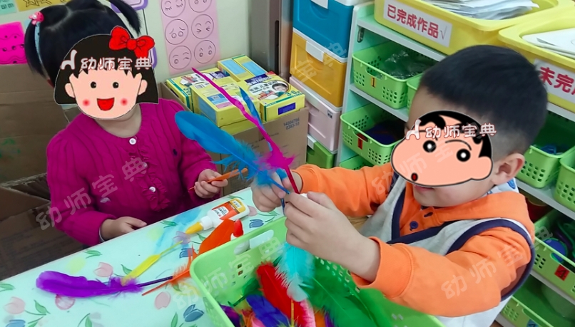 【学习故事】两个“鸡毛毽子”-幼师课件网第25张图片