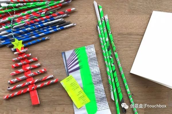 手工 | 只用11张旧报纸，玩遍圣诞节趣味手工！-幼师课件网第12张图片