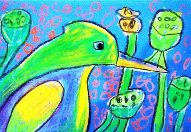 砂纸画 | 当油画棒遇到砂纸，不一样的色彩就这样碰撞出来了！-幼师课件网第12张图片