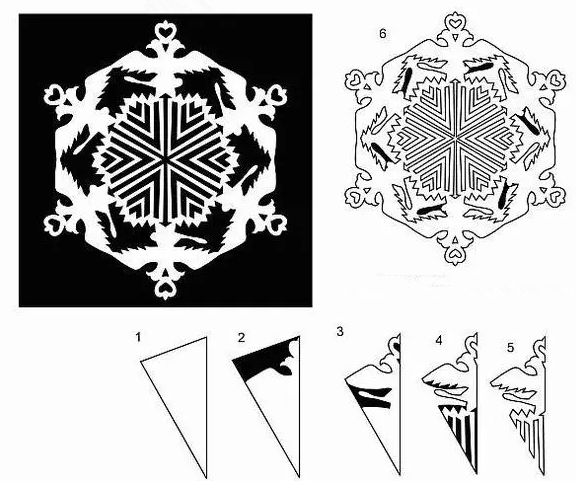 手工 | 冬天到了，你会剪雪花吗？23种雪花剪纸任你挑选~-幼师课件网第22张图片