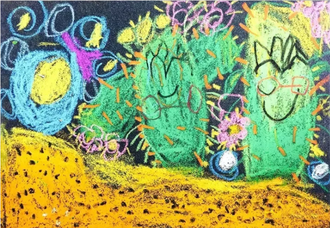 砂纸画 | 当油画棒遇到砂纸，不一样的色彩就这样碰撞出来了！-幼师课件网第11张图片
