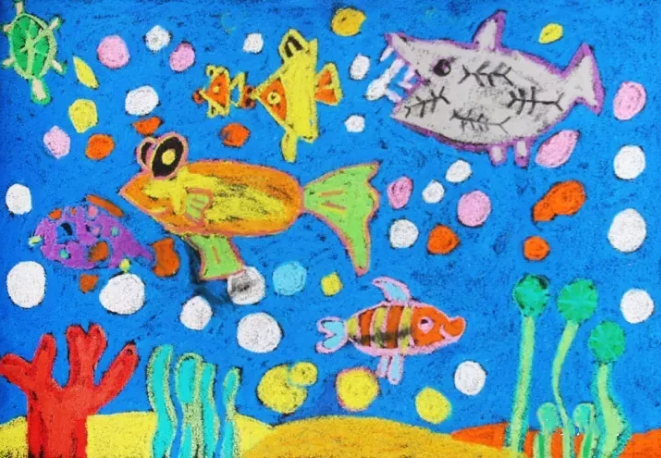 砂纸画 | 当油画棒遇到砂纸，不一样的色彩就这样碰撞出来了！-幼师课件网第13张图片