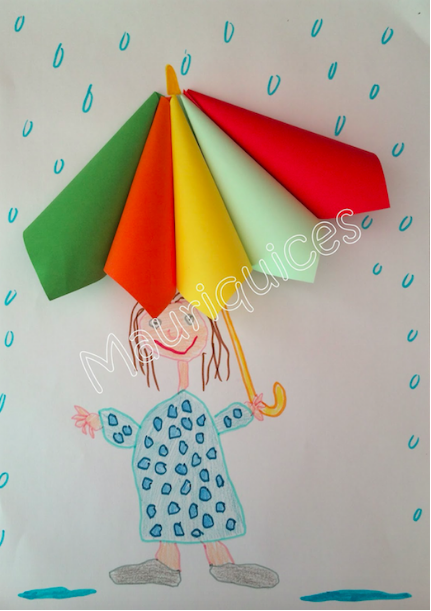 绘画 | 最美的是下雨天，和你打过的伞-幼师课件网第32张图片