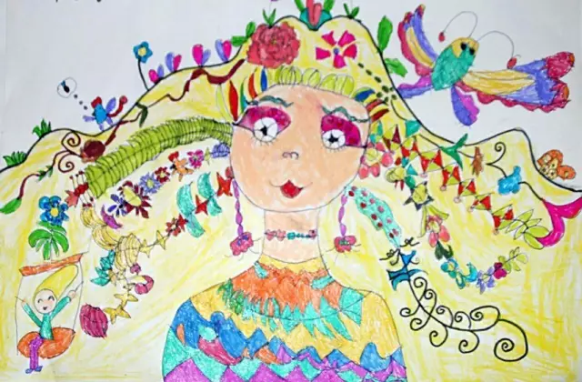 绘画 | 三八节、母亲节就该画画妈妈的头发-幼师课件网第14张图片