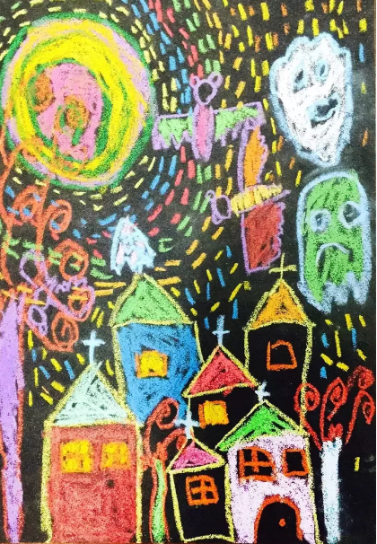 砂纸画 | 当油画棒遇到砂纸，不一样的色彩就这样碰撞出来了！-幼师课件网第20张图片