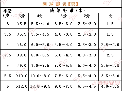 体能标准测试【网球掷远】-幼师课件网第12张图片