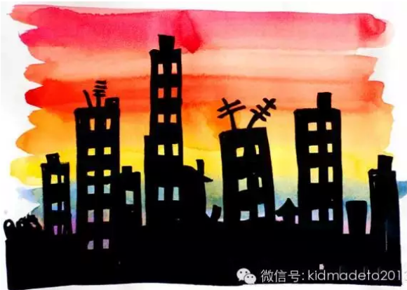 神奇夕阳画-幼师课件网第9张图片