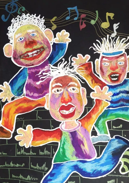 砂纸画 | 当油画棒遇到砂纸，不一样的色彩就这样碰撞出来了！-幼师课件网第7张图片