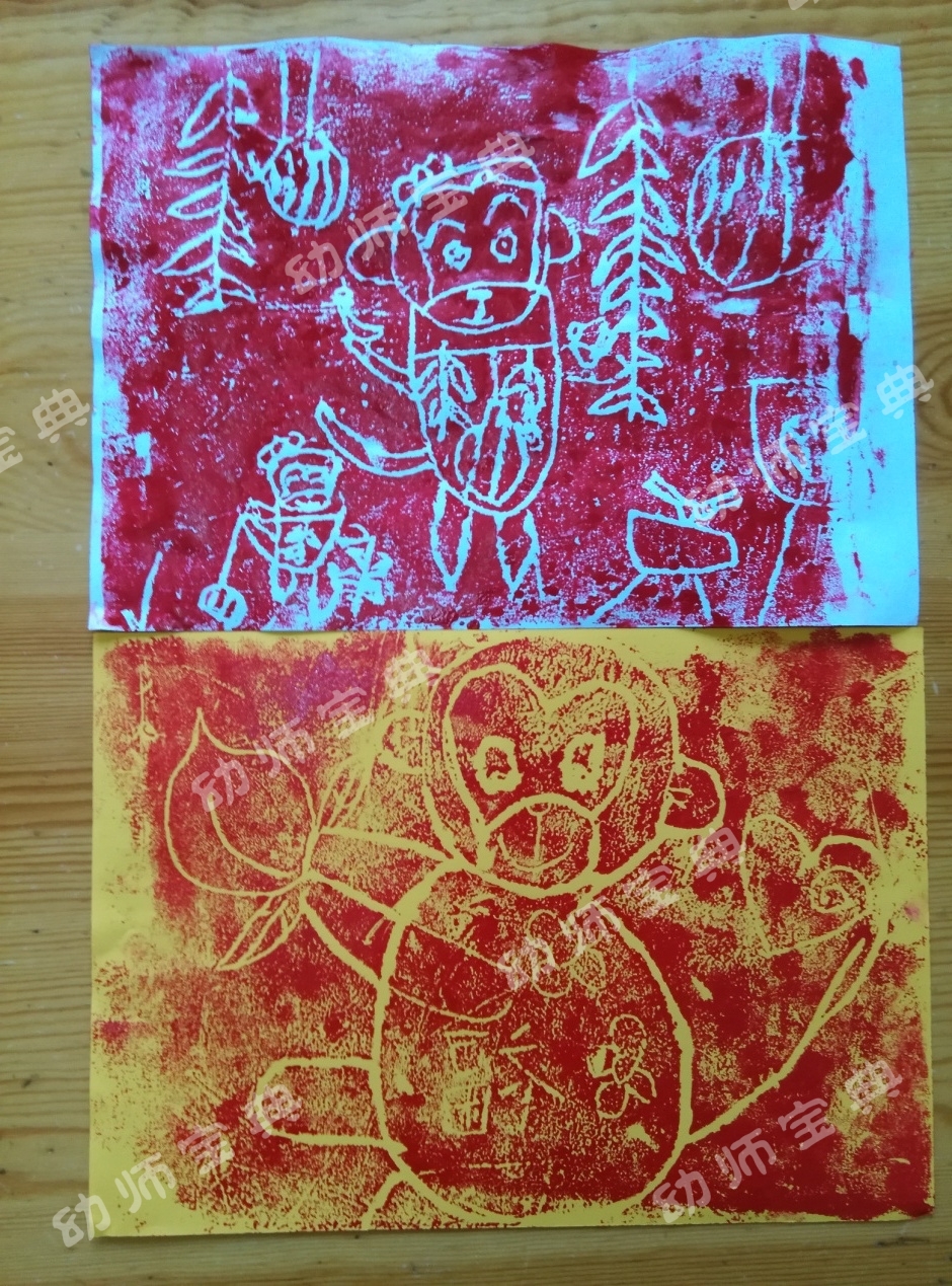神秘的版画 | 大中小班如何画好版画？美工区如何布置？-幼师课件网第13张图片