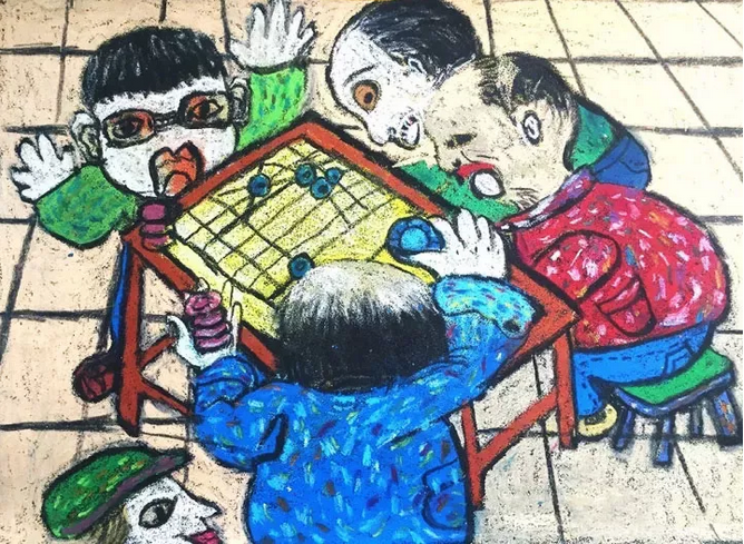 砂纸画 | 当油画棒遇到砂纸，不一样的色彩就这样碰撞出来了！-幼师课件网第4张图片