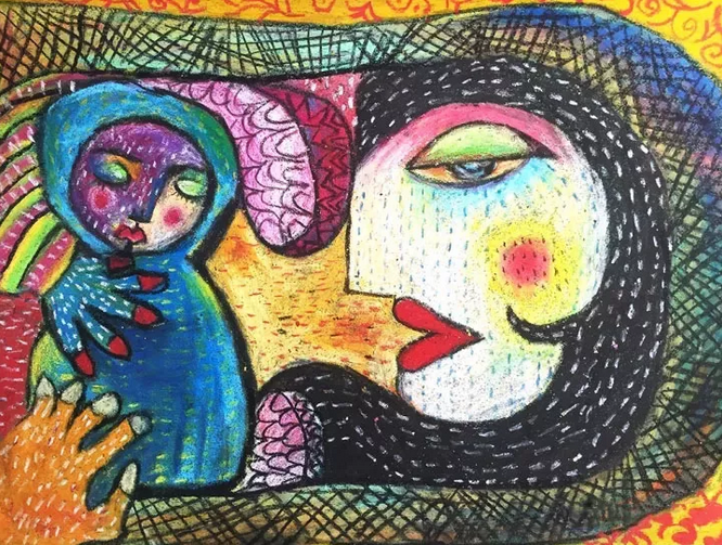 砂纸画 | 当油画棒遇到砂纸，不一样的色彩就这样碰撞出来了！-幼师课件网第3张图片