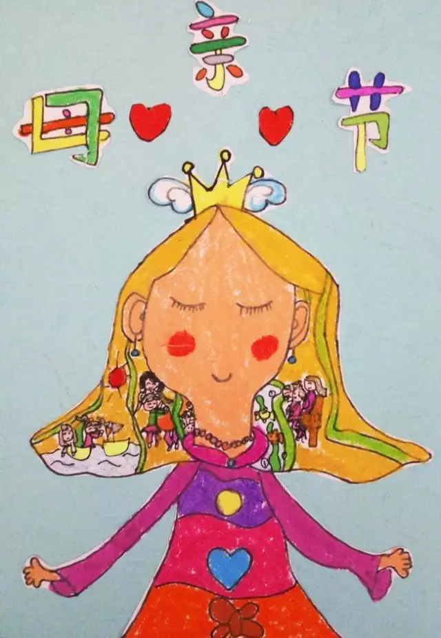 绘画 | 三八节、母亲节就该画画妈妈的头发-幼师课件网第8张图片
