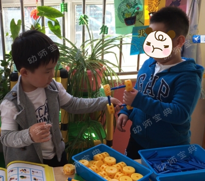 中班观察记录 | 有趣的火车拼装-幼师课件网第2张图片